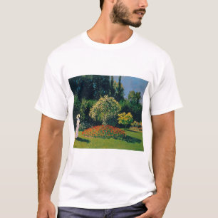 Vrouw in een tuin, Monet T-shirt