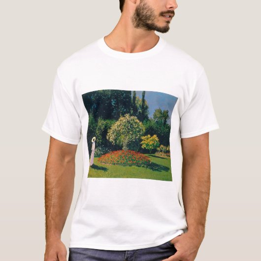 Vrouw in een tuin, Monet T-shirt (Voorkant)