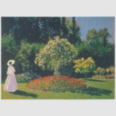 Vrouw in een tuin, Monet Tissuepapier (Voorkant)