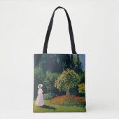 Vrouw in een tuin, Monet Tote Bag (Voorkant)