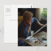 Vrouw in een Viennese Cafe sq.jpg Briefkaart (Voorkant / Achterkant)