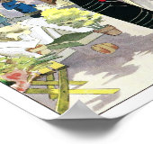 Vrouw in een zwarte fluwelen jurk (1924) poster (Hoek)