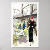 Vrouw in een zwarte fluwelen jurk (1924) poster (Voorkant)