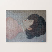 Vrouw in Fancy Pet - in de stijl van Famous Art Legpuzzel (Horizontaal)