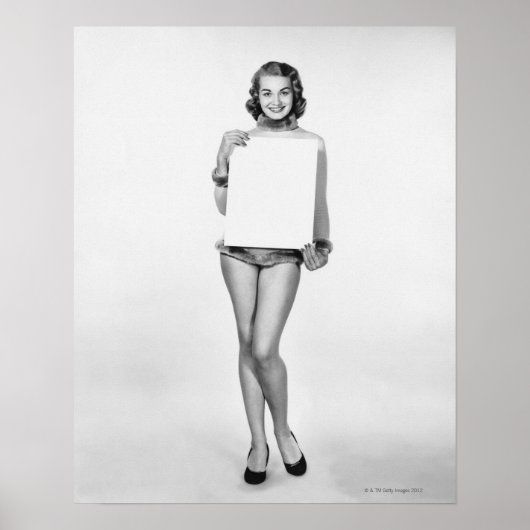 Vrouw in Fur Poster (Voorkant)