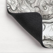 Vrouw in gasmasker muismat (Hoek)