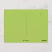  vrouw in Giant Shamrock Briefkaart (Achterkant)