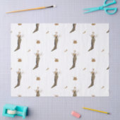 Vrouw in Gouden Jurk + Tassen & Schoenen Tissuepapier (Craft)