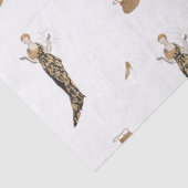 Vrouw in Gouden Jurk + Tassen & Schoenen Tissuepapier (Detail)