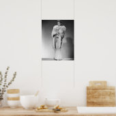 Vrouw in Gown 2 Poster (Keuken)