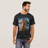 Vrouw in grasrok t-shirt (Voorkant volledig)