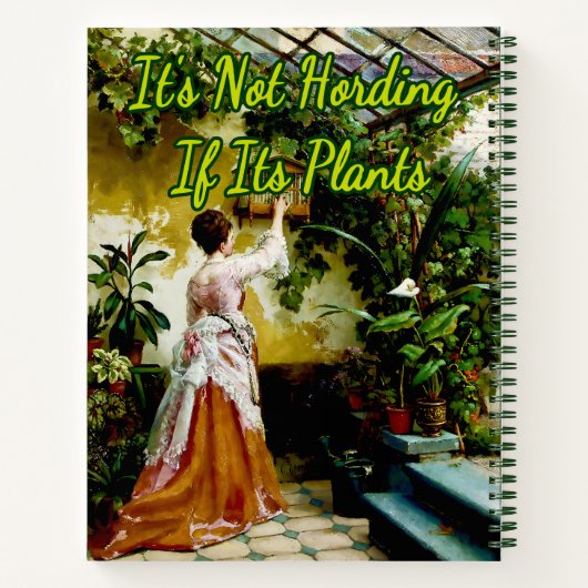 Vrouw in Greenhouse door Otto Eerelman Notitieboek (Achterkant)
