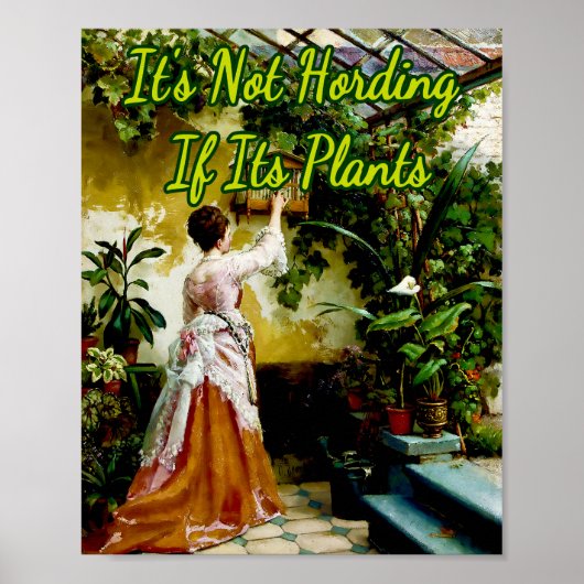 Vrouw in Greenhouse door Otto Eerelman Poster (Voorkant)