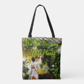 Vrouw in Greenhouse door Otto Eerelman Tote Bag (Achterkant)
