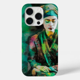 Vrouw in Groen iPhone 15 Pro Case