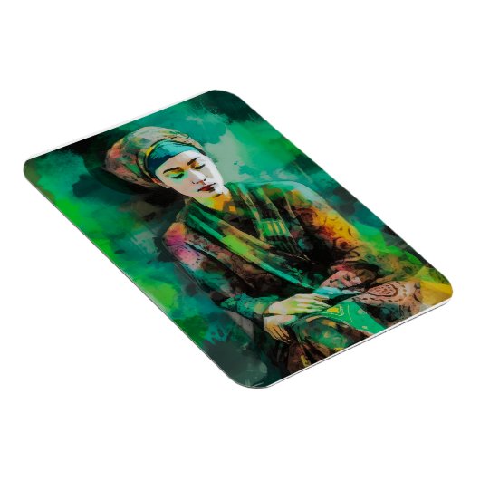 Vrouw in Groen Magneet (Rechterzijde)