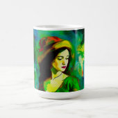 Vrouw in Groen Pet Koffiemok (Center)