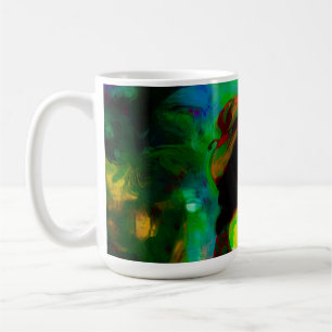 Vrouw in Groen Pet Koffiemok