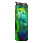 Vrouw in Groen Pet Thermosbeker (Geroteerd rechts)