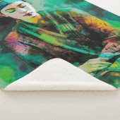 Vrouw in Groen Sherpa Deken (3/4)