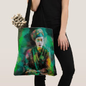 Vrouw in Groen Tote Bag (Dichtbij)