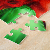 Vrouw in groene hoed op St. Patricksdag Legpuzzel (Zijkant)