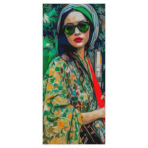 Vrouw in Groene Zonnebril