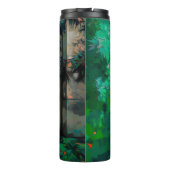 Vrouw in Groene Zonnebril Thermosbeker (Achterkant)