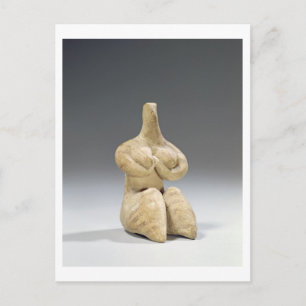 Vrouw in Halaf stijl, c.4500 BC (ter) Briefkaart
