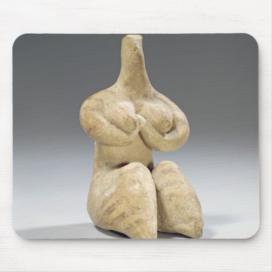 Vrouw in Halaf stijl, c.4500 BC (ter) Muismat (Voorkant)