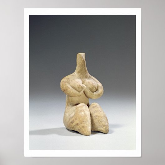 Vrouw in Halaf stijl, c.4500 BC (ter) Poster (Voorkant)