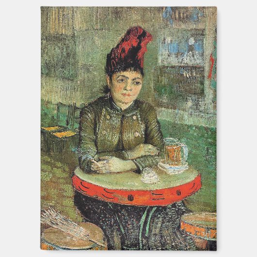 Vrouw in het Café Tambourin, Magneet (Voorkant)
