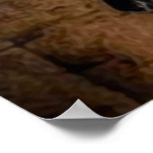 vrouw in het Korset-dress Poster (Hoek)