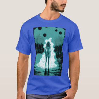 Vrouw in het psychedelische meer-shirt | Droomacht T-shirt