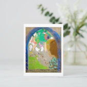 Vrouw in het raam, Redon Briefkaart (Staand voorkant)