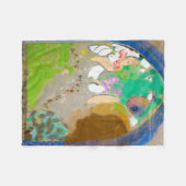 Vrouw in het raam, Redon Fleece Deken (Voorkant (Horizontaal))