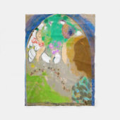 Vrouw in het raam, Redon Fleece Deken (Voorkant)