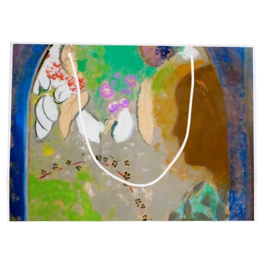 Vrouw in het raam, Redon Groot Cadeauzakje (Achterkant)