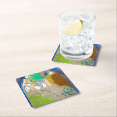 Vrouw in het raam, Redon Kartonnen Onderzetters (Insitu)