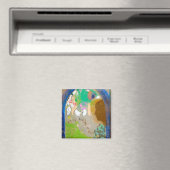 Vrouw in het raam, Redon Magneet (Insitu (Vaatwasser))