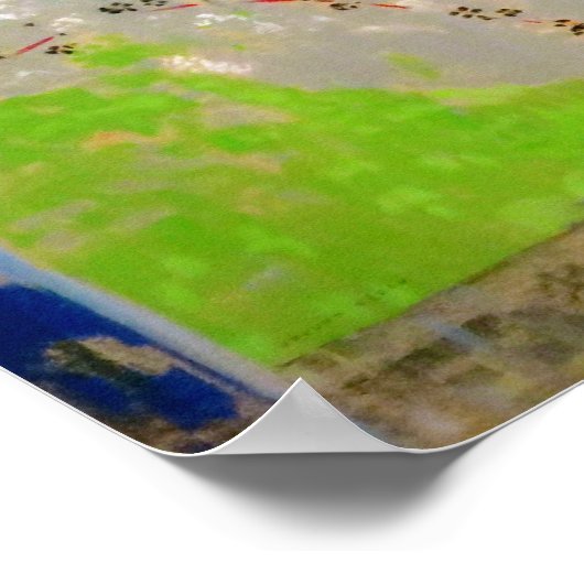 Vrouw in het raam, Redon Poster (Hoek)