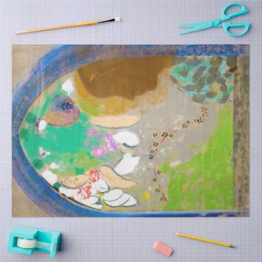 Vrouw in het raam, Redon Tissuepapier (Craft)