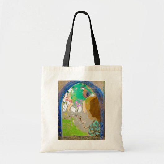 Vrouw in het raam, Redon Tote Bag (Voorkant)