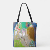 Vrouw in het raam, Redon Tote Bag (Achterkant)