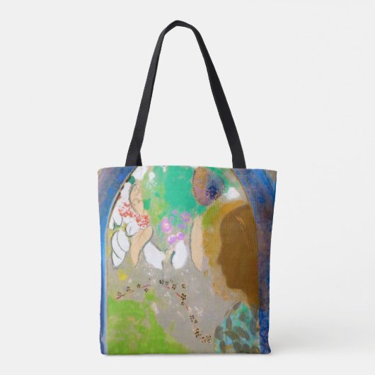 Vrouw in het raam, Redon Tote Bag (Achterkant)