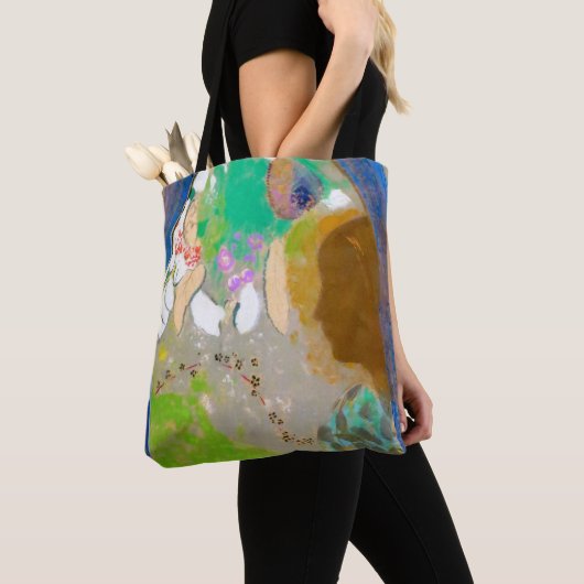 Vrouw in het raam, Redon Tote Bag (Dichtbij)