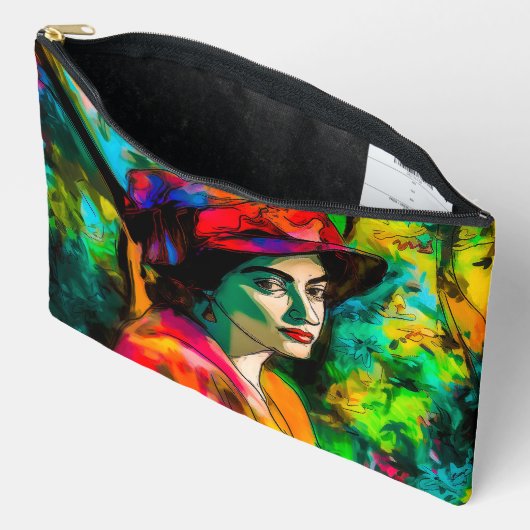 Vrouw in het Rode Pet Etui (Open)