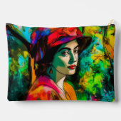 Vrouw in het Rode Pet Etui (Achterkant)