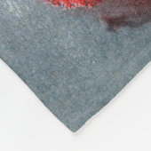 Vrouw in het Rode Pet Fleece Deken (Hoek)