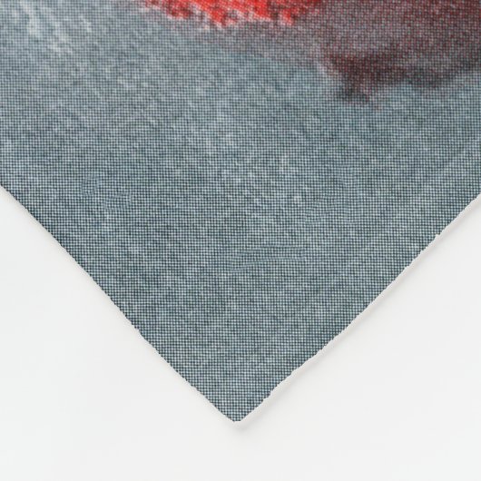 Vrouw in het Rode Pet Fleece Deken (Hoek)